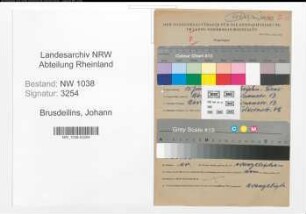 Entnazifizierung Johann Brusdeilins , geb. 15.06.1896 ()