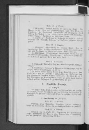3. Englische Sprache.