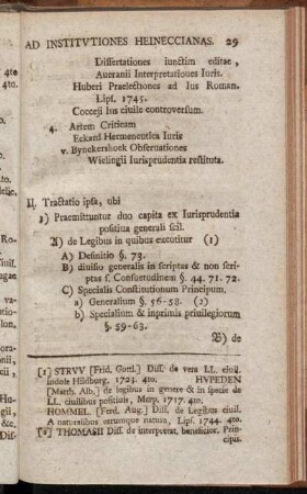 II. Tractatio ipsa,[...]