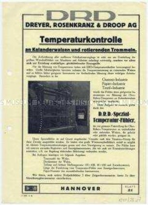 Temperaturschreibende Messgeräte