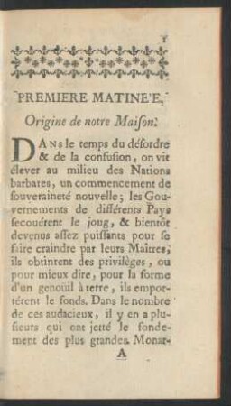 Premiere matinée