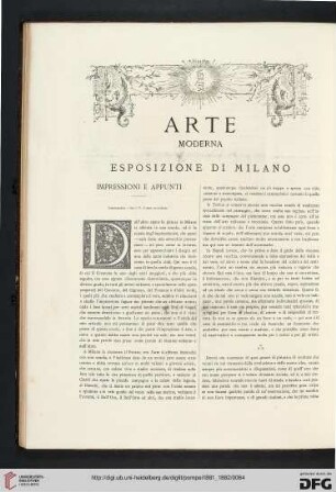 1: Esposizione di Milano, [2] : impressioni e appunti