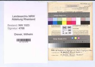 Entnazifizierung Wilhelm Drever , geb. 30.06.1891 (Kontrolleur)