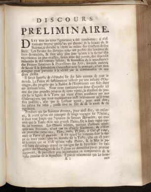 Discours Preliminaire.