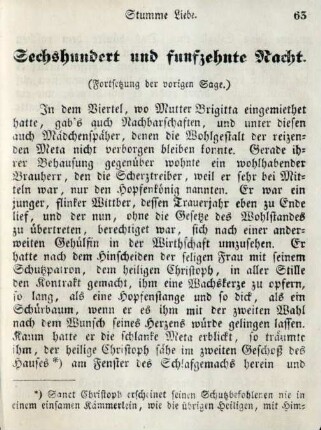 Sechshundert und funfzehnte Nacht