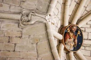 Frankreich. Pays de la Loire. Maine et Loire. Angers. Eglise Saint Serge. Um 1210. Chor. Schlussteine mit Motiven der Apokalypse