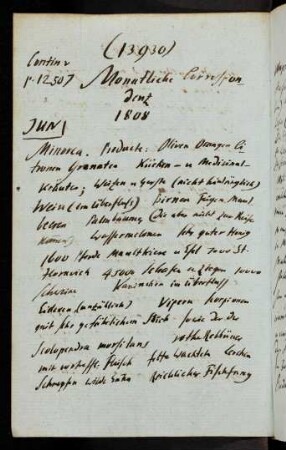 13930-13960, Contin. v. p. 12507 Monatliche Correspondenz 1808 (Jun-Dec), 1809 (Jan-Dec)
