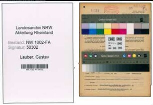 Entnazifizierung Gustav Lauber, geb. 04.02.1903 (Haendler)