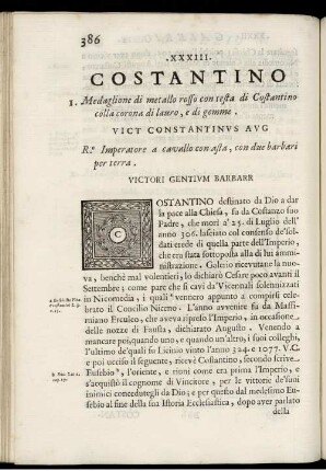 XXXIII. Costantino