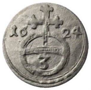 Fundmünze, Dreier (NZ), Gröschel, 1624