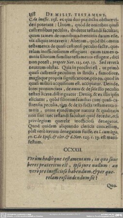 De Milit. Testament.
