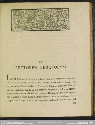 Ad Lectorem Benevolum