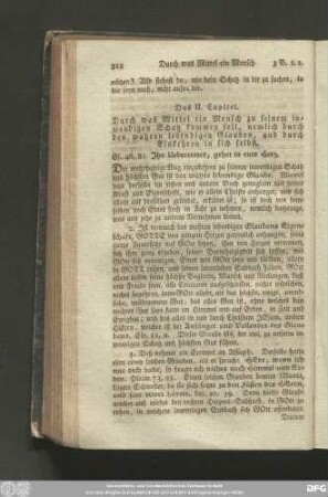 Das II. Capitel. Durch was Mittel ein Mensch zu seinem inwendigen Schatz kommen soll, nemlich durch den wahren lebendigen Glauben, und durch Einkehren in sich selbst.