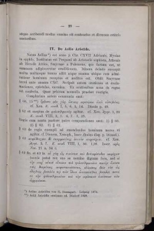 IV. De Aelio Aristide