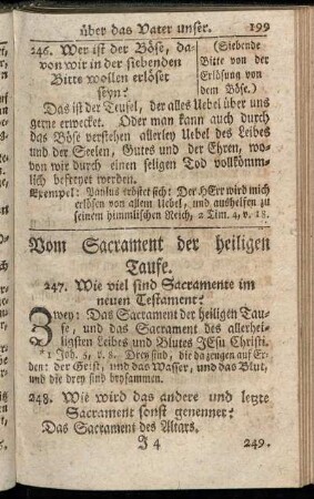 Vom Sacrament der heiligen Taufe.