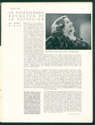 La desesperada busqueda de la expresión