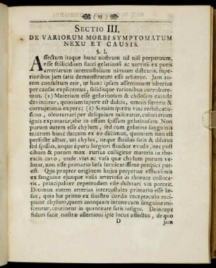 Sectio III. De Variorum Morbi Symptomatum Nexu Et Causis.