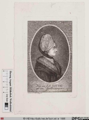 Bildnis (Marie) Sophie von La Roche, geb. Gutermann, Edle von Gutershofen