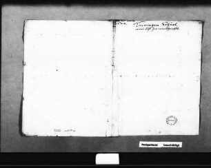 Grundrisse des ersten bis dritten Stockwerks und des Dachstuhls (2 Folio Doppelblatt)