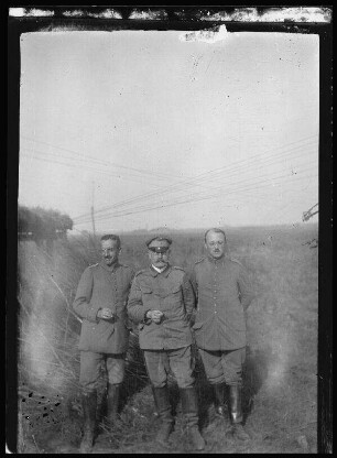 Hauptmann Knorr, General Lamprecht, Hauptmann Stumpf (1. Ordonnanz-Offizier)