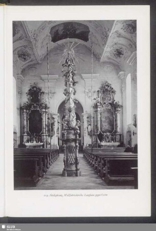 Heiligkreuz, Wallfahrtskirche, Langhaus gegen Osten