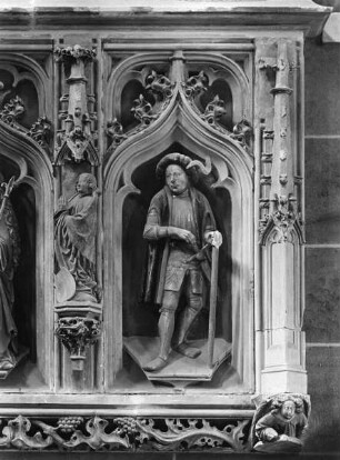 Relief an der Westempore & Ehemaliger Lettner