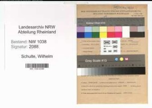 Entnazifizierung Wilhelm Schulte , geb. 26.09.1905 (Angestellter)