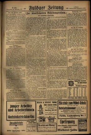 Zweite Ausgabe vom Donnerstag, den 29. September 1927.