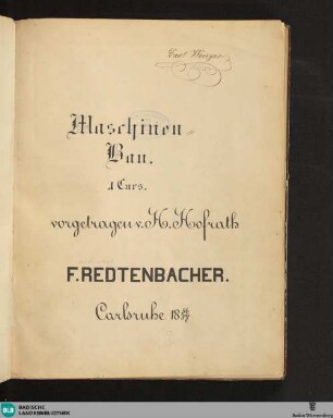 1: Kurs 1856/57