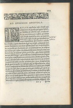Ad Ephesios Epistola.