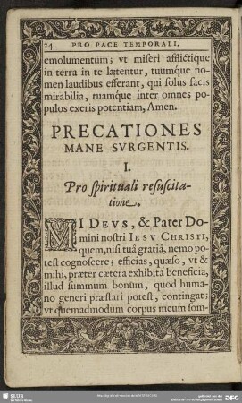 Precationes Mane Surgentis