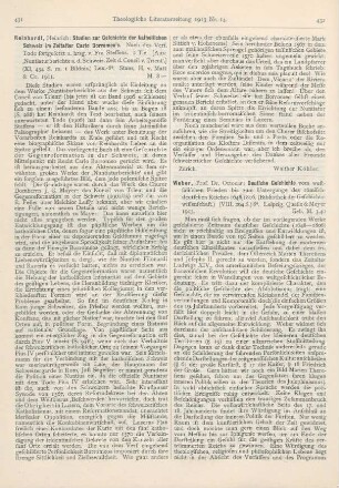 432-433 [Rezension] Weber, Ottocar, Deutsche Geschichte vom westfälischen Frieden bis zum Untergange des römisch-deutschen Reiches 1648/1806
