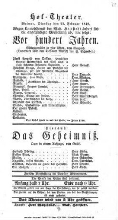 Das Geheimniß