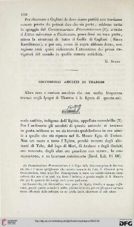 Coccodrilli amuleti di Tharros
