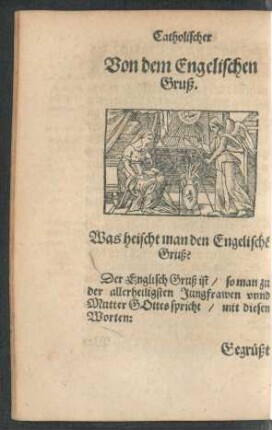 Von dem Engelischen Gruß.