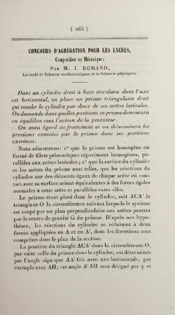 Concours d'agrégation pour les lycées.