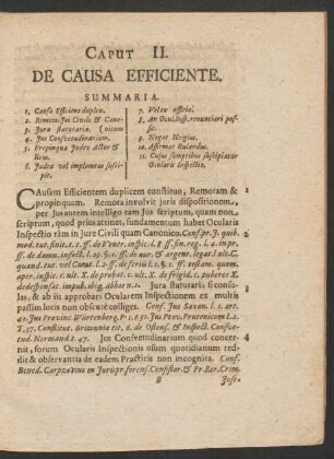 Caput II. De Causa Efficiente.
