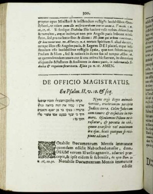 De Officio Magistratus.