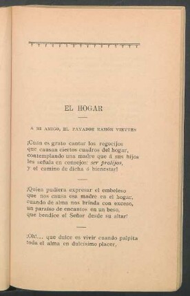 El hogar : A mi amigo, el payador Ramón Vieytes