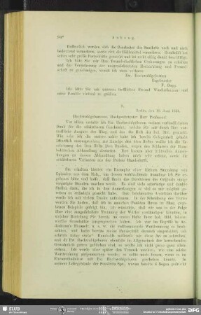Franz Bopp an August Wilhelm von Schlegel, Berlin, 16.06.1824