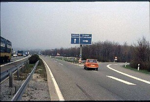 Einfahrt in Tangente (Weinsberg Richtung Bad Friedrichshall)