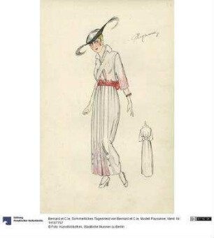 Sommerliches Tageskleid von Bernard et C.ie, Modell Paysanne