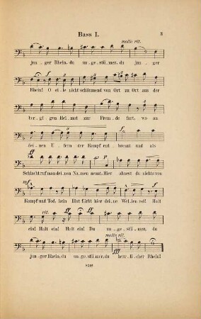 Drei Männerchöre : op. 33, 3. Der junge Rhein