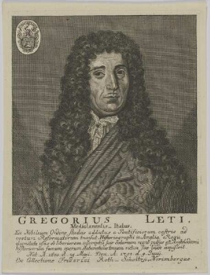 Bildnis des Gregorius Leti