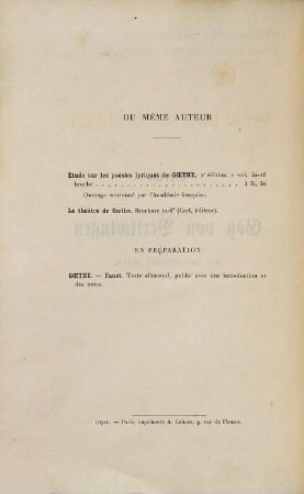 Götz von Berlichingen mit der eisernen Hand : Ein Schauspiel. Texte allemand conforme à l'édition de 1787 avec une introduction et des notes par Ernest Lichtenberger