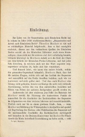 Vom Besitz des Sequester nach dem römischen Recht zur Zeit der klassischen Jurisprudenz