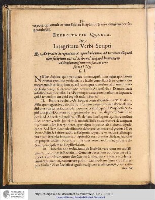 Exercitatio Quarta