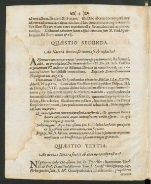Quaestio Secunda. An Natura divina sit immensa & infinita?