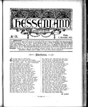 No. 21, 2. November 1892