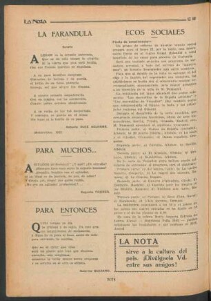 La farándula : Soneto